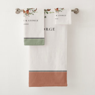 Terracotta sauge vert cerf antler floral élégant b