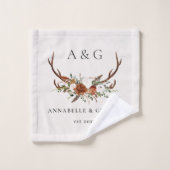 Terracotta sauge vert stylo bois élégant (Gant de toilette)