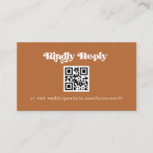 Terracotta Scan naar RSVP-kaarten Informatiekaartje (Voorkant)