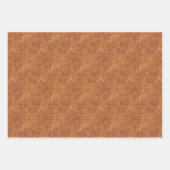 Terracotta Shimmer Geometric Inpakpapier Vel (Voorkant 3)