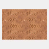 Terracotta Shimmer Geometric Inpakpapier Vel (Voorkant 2)