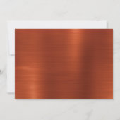 Terracotta Shimmer Ombre Wedding Save The Date (Achterkant)