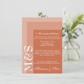 Terracotta Simple Script Wedding Bedankkaart (Staand voorkant)