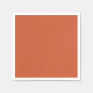 Terracotta Sinaasappel Effen Kleur Warm & Aards On Servet