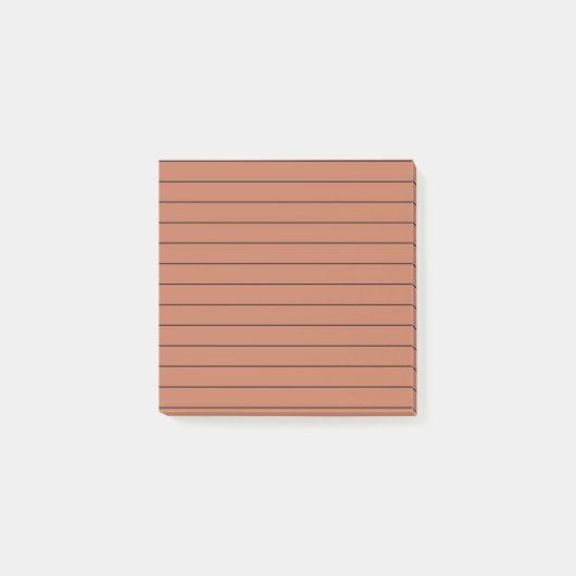 Terracotta Stijlvol briefpapier Post-it® Notes (Voorkant)