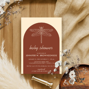 Terracotta Summer Herfst Dragonfly Kaart