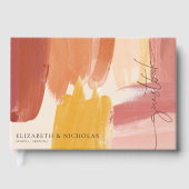 Terracotta Sunrise | Weddenschap Gastenboek (Voorkant)