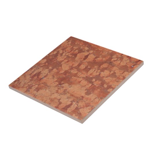 Terracotta Tegeltje (Zijkant)