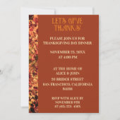 Terracotta Thanksgiving Diner Herfstfeest Kaart (Voorkant)