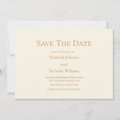 terracotta trouwkaart save the date. save the date (Voorkant)