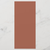 Terracotta Trouwmenu Menu (Achterkant)