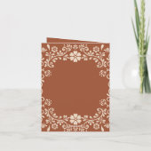 Terracotta Vintage Carte de remerciements de maria (Dos)