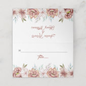 Terracotta waterverf bloemen bloemenherfst bruilof (Buitenkant ongevouwen)