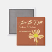 Terracotta Wedding Save the Date Invitation Magneet (Voorkant / Achterkant)