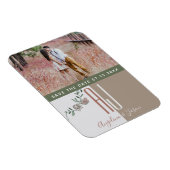 Terracotta Wedding Save the Date Invitation Magneet (Rechterzijde)