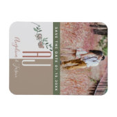 Terracotta Wedding Save the Date Invitation Magneet (Horizontaal)