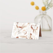 Terracotta White Floral Pampas Grass Wedding (Achterkant)