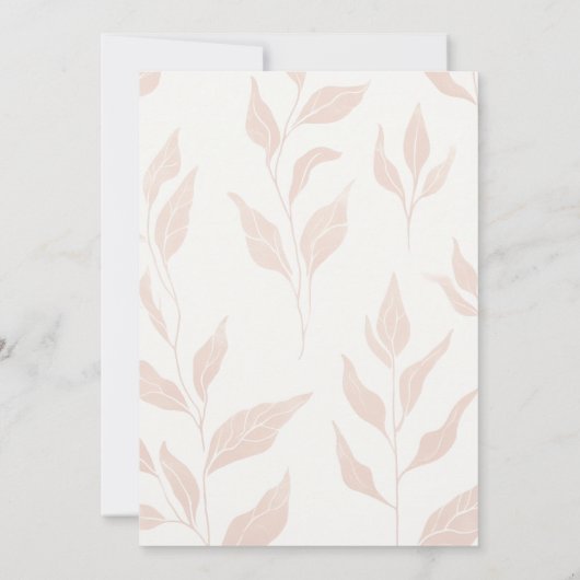 Terracotta Wildbloemen Rustieke bruids thee douche Kaart (Achterkant)