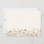 Terracotta Wilde Bloem Bijbelvers Bedankkaart (Achterkant)