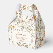 Terracotta Wildflower Boho Baby in Bloom Garden Bedankdoosjes (Voorkant Zijde)