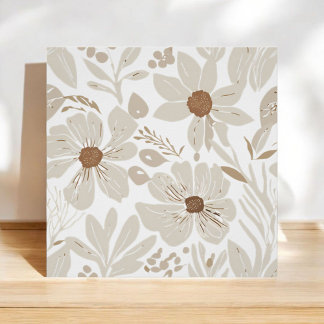 Terracotta Wildflower Boho Rustieke Spring Wall Ar Perfect Poster