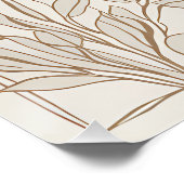 Terracotta Wildflower Boho Rustieke Spring Wall Ar Perfect Poster (Hoek)