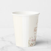 Terracotta Wildflower Boho Vrijgezellenfeest in Bl Papieren Bekers (Rechts)