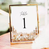 Terracotta Wildflower Mountain Table Numbers