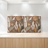 Terracotta Wildflower Rustiek Boho Spring Decor Tegeltje