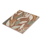 Terracotta Wildflower Rustiek Boho Spring Decor Tegeltje (Zijkant)