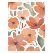 Terracotta Wildflower Rustiek Boho Tafeldecor Tafelkleed (Voorkant)