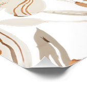 Terracotta Wildflower Rustieke Boho Wall Art Perfect Poster (Hoek)