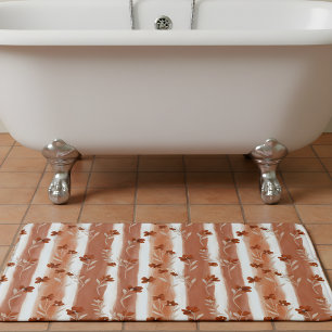 Terracotta Wildflower Streep Badmat