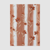Terracotta Wildflower Stripe Tissuepapier (Voorkant)