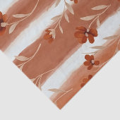 Terracotta Wildflower Stripe Tissuepapier (Detail)