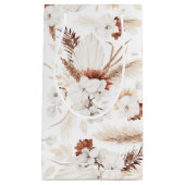 Terracotta Witte en Ivoren Bloemen Boho Botanisch Klein Cadeauzakje (Voorkant)