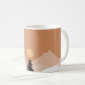 Terracotta woestijn thema bruiloft koffiemok (Voorkant rechts)