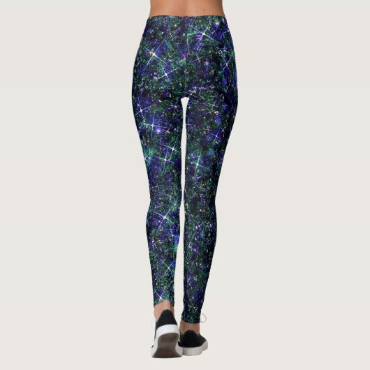 Terraform Garden Green Galaxy Glitter CUSTOM Leggings (Achterkant)