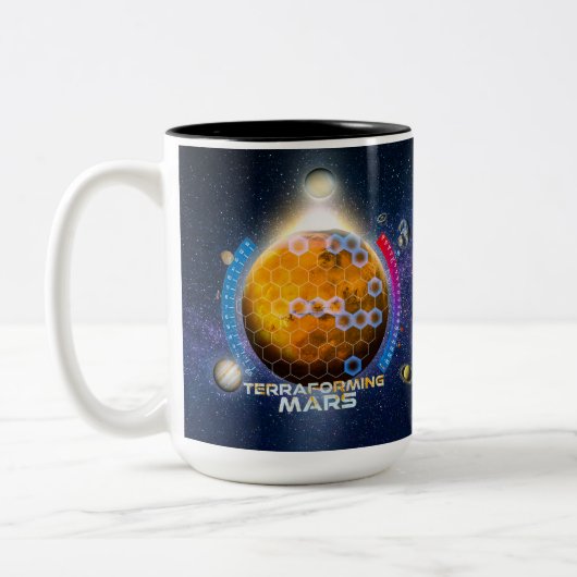Terraforming Mars-Mok Tweekleurige Koffiemok (Links)