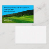 Terrain d'atterrissage Cartes de visite d'entretie (Devant / Derrière)