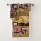 Terrain de ferme de camions antiques Red (En situation)