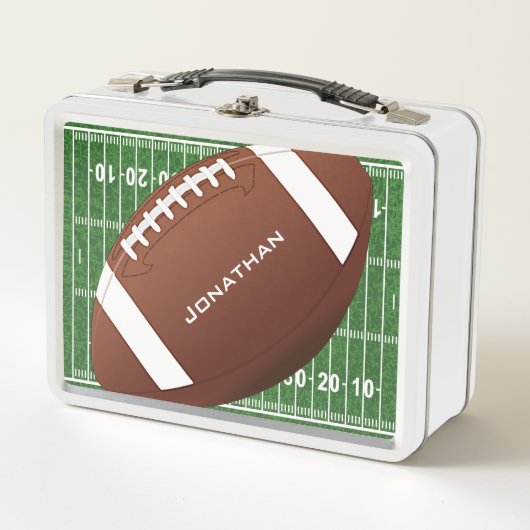 Terrain de football avec Football Metal Lunchbox (Devant)