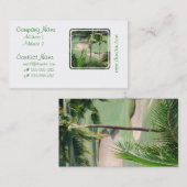 Terrain de golf dans des cartes de visite de (Devant / Derrière)