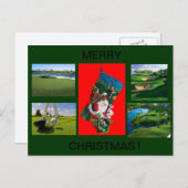 terrain de golf et scènes de parcours carte postal (Devant / Derrière)