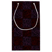 Terrain Pattern Red 01x4B Black BG Klein Cadeauzakje (Achterkant)