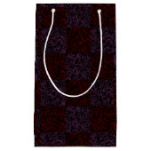 Terrain Pattern Red 01x4B Black BG Klein Cadeauzakje (Voorkant)