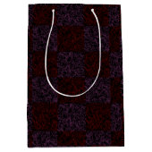 Terrain Pattern Red 01x4B Black BG Medium Cadeauzakje (Voorkant)