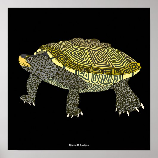 Terrapin (black) - Poster Print (Voorkant)