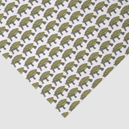 Terrapin (blanc) - Papier de soie (Détail)