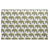 Terrapin (blanc) - Tissu en coton peigné (Fat Quarter)
